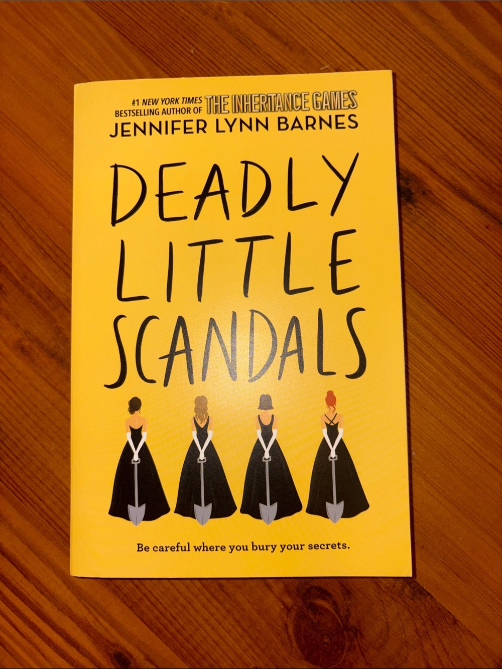 Deadly Little Scandals by Jennifer Lynn Barnes - Yellow Paperback
